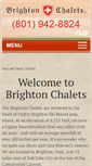 Mobile Screenshot of brightonchalets.com