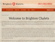 Tablet Screenshot of brightonchalets.com